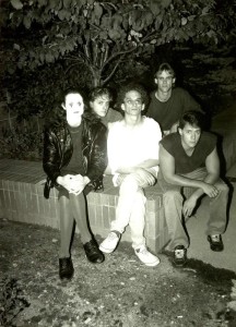 Discipline band 1993 - Left to Right: Parmenter, Kennedy, Bouda, Krofchok, Dzendzel