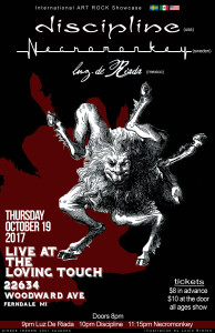 Discipline Necromonkey Luz de Riada Oct 19 at Loving Touch
